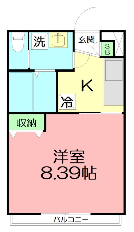 ベルフィールド 202号室 間取り