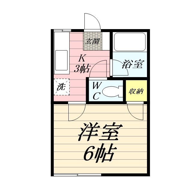 ファイブ鶴巻 202号室 間取り