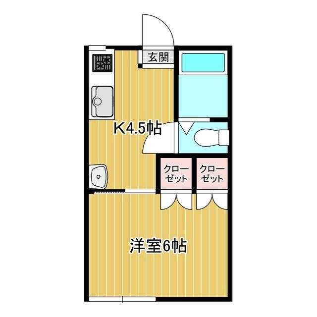 湘南台グリーンハイツ 102号室 間取り