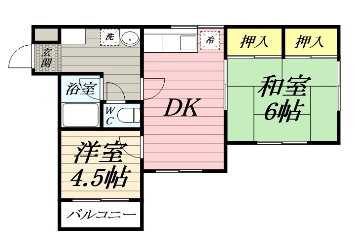 神奈川県藤沢市鵠沼海岸３丁目 間取り