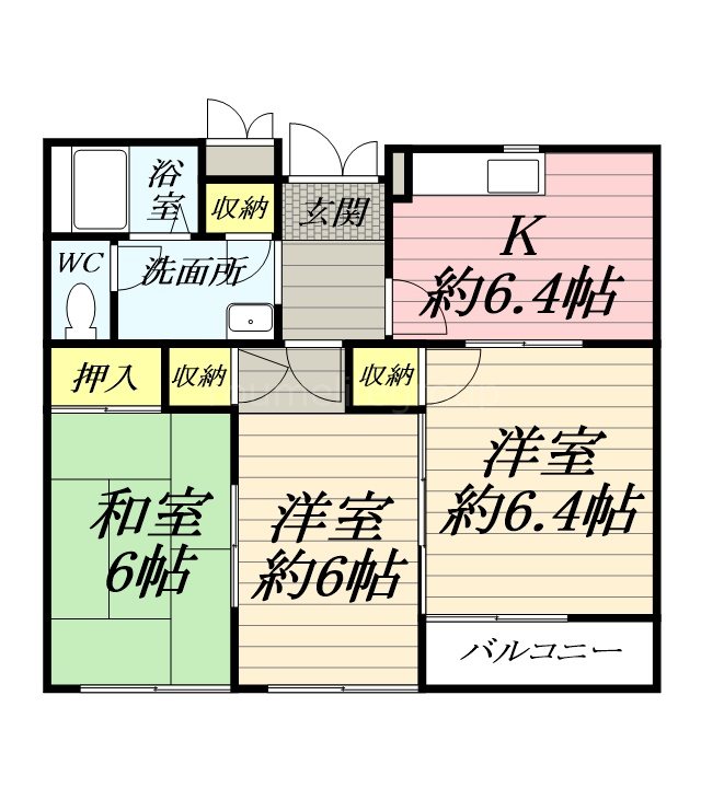 レーベンハイツ湘南 201号室 間取り