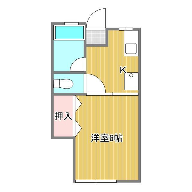 ハイツハーモニー 3号室 間取り