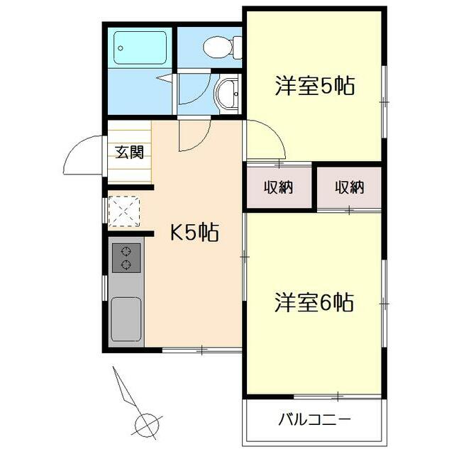 後藤ハイツ 102号室 間取り