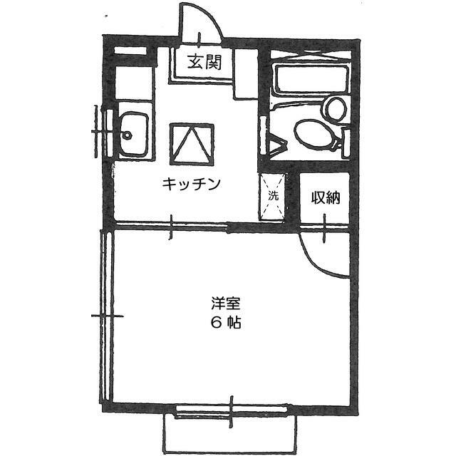 ハイツ山根 102号室 間取り