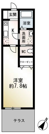 ルナ　フォレスタ 103号室 間取り