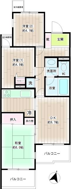 ＮＩＣＥ ＳＴＡＧＥ 戸塚舞岡 00210号室 間取り