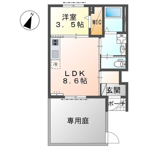 フラワー・Ｓａｍｕｋａｗａ 101号室 間取り