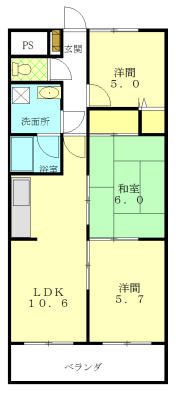 ウインズピア緑園 203号室 間取り
