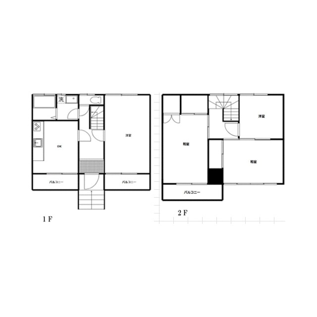 秦野市堀山下テラス 1-2号室 間取り