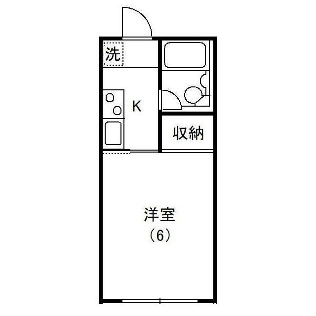 オリエントハイツ　ＮＯ．３ 102号室 間取り