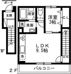 仮藤沢市亀井野プロジェクト新築工事 201号室 間取り