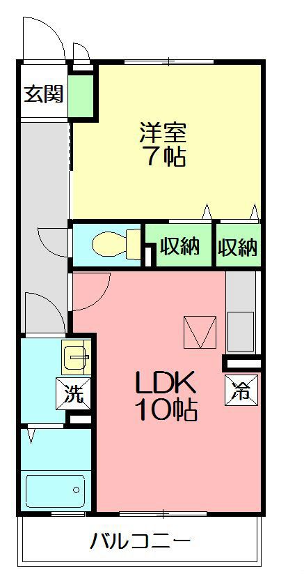 コートドール港南台 102号室 間取り