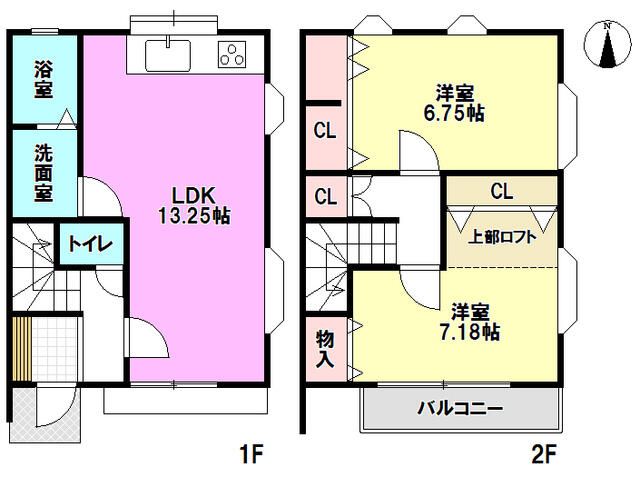 ディーズライフ八松 3号室 間取り