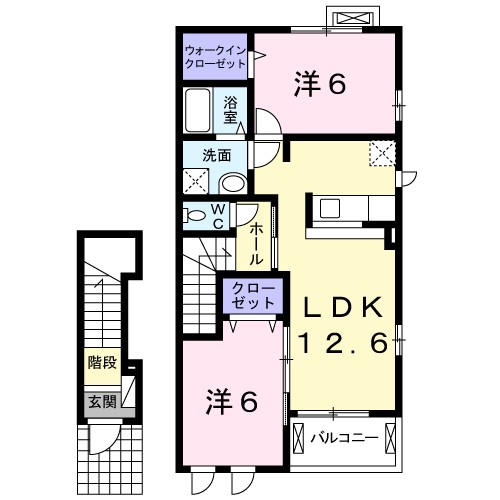 セピアコート　ヤマカナ 202号室 間取り