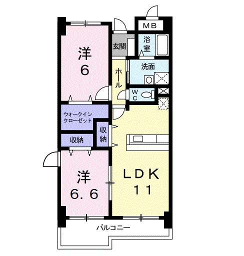 サンセール・辻 305号室 間取り