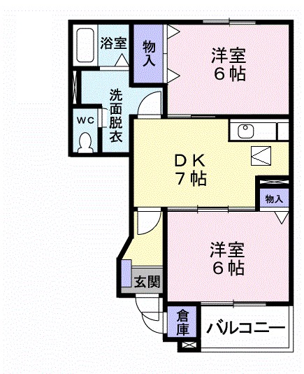 湘南ウインド 101号室 間取り
