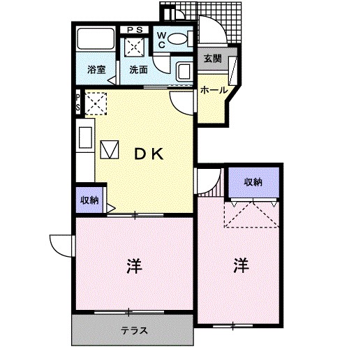 ソレアード　カーサ 102号室 間取り