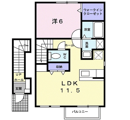 フリーデンス　ヴァルトⅡ番館 203号室 間取り