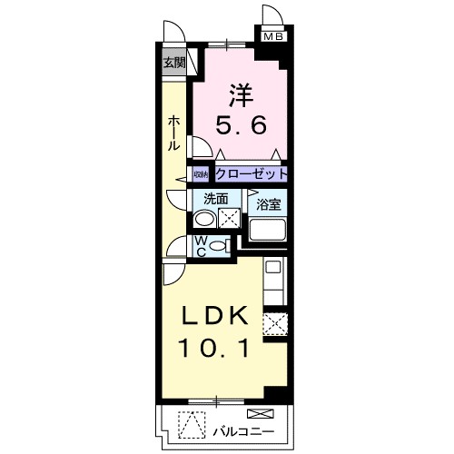 プラシード・レジデンス　鎌倉 203号室 間取り