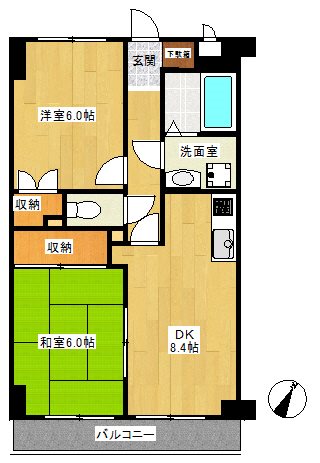 YMDⅢマンション 207号室 間取り