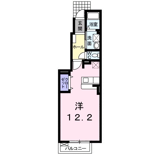カーサ　ドマーニⅠ 105号室 間取り
