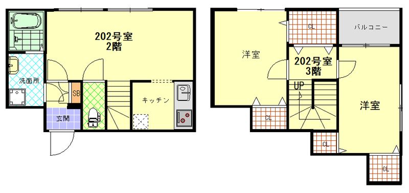 CFジオーレ鎌倉弐番館 202号室 間取り