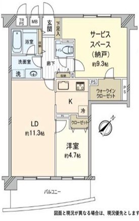 パークハイツ戸塚舞岡 102号室 間取り