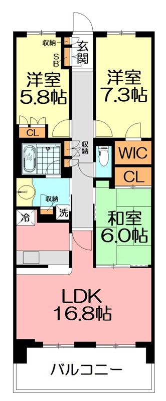 アークプラザ戸塚 206号室 間取り