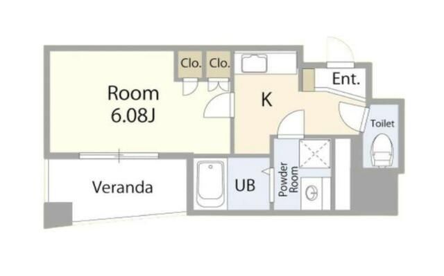 Fiore KP茅ケ崎 706号室 間取り