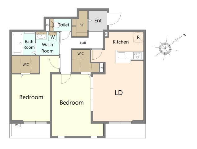 カーサエイル 103号室 間取り