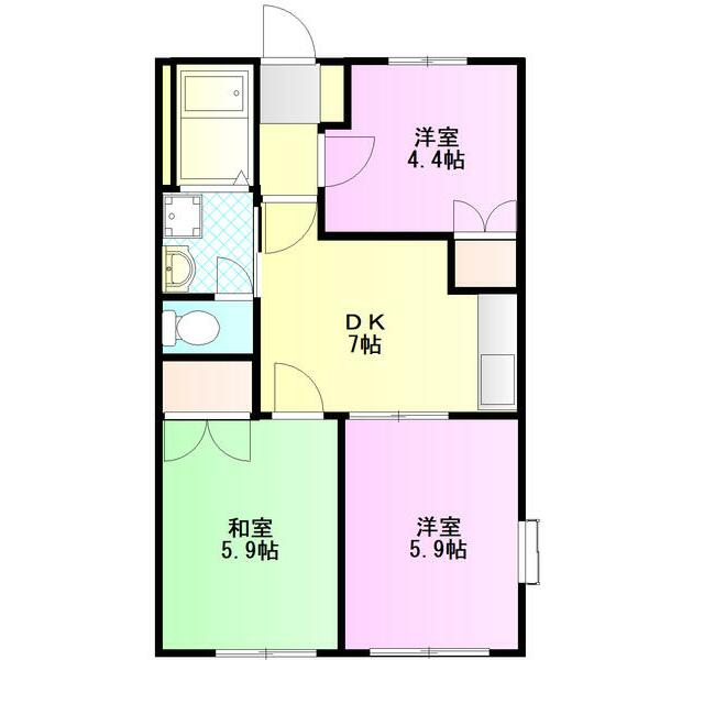 グリーンヒル和泉Ａ 101号室 間取り