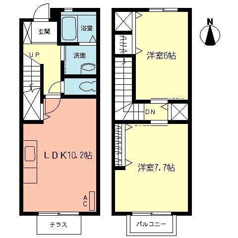 湘南VENTUS　Ⅰ 102号室 間取り