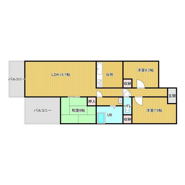 フィールド・サン 202号室 間取り
