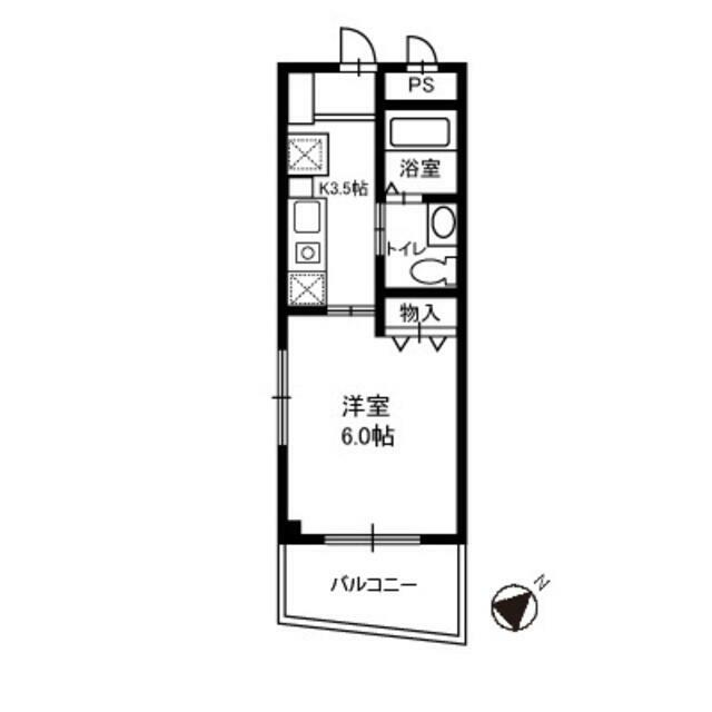 セ カルム鎌倉 203号室 間取り