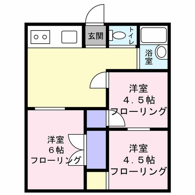第二葉山コーポ 206号室 間取り