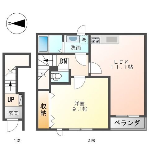 ラティールコート 202号室 間取り