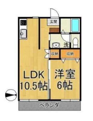 フローラ・サカエ 203号室 間取り