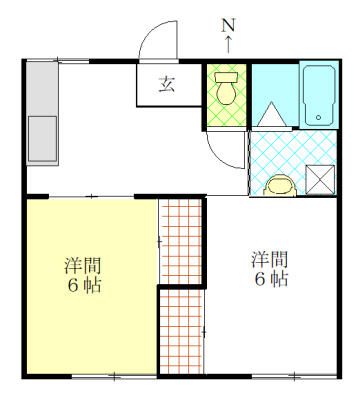 クレフォート緑園 102号室 間取り