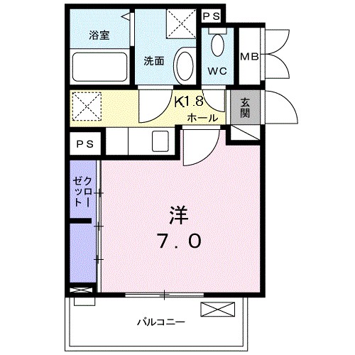 グランデさがみ野 305号室 間取り