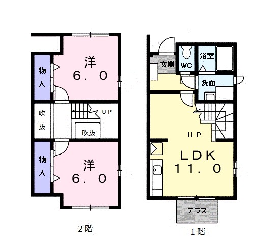 サニースクエア 101号室 間取り
