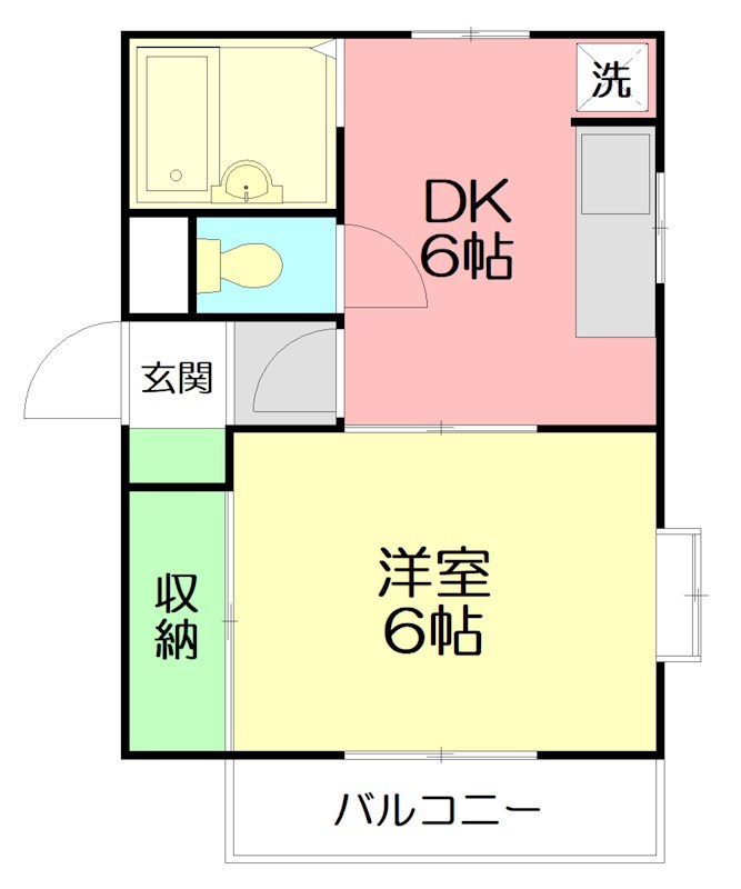 ジュネパレス茅ヶ崎第01 101号室 間取り