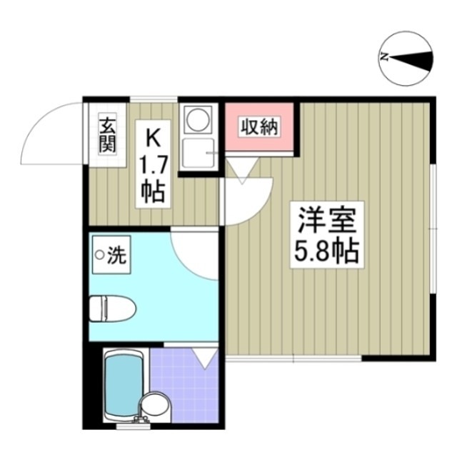 オーシャンドリーム桜山 102号室 間取り