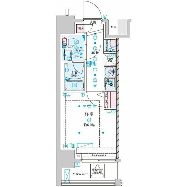 ＧＥＮＯＶＩＡ平塚Ⅳ 0701号室 間取り