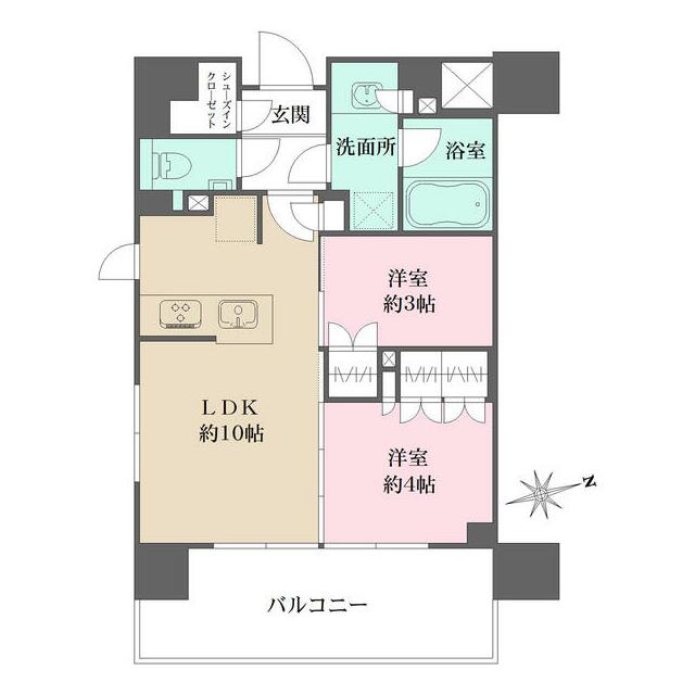 グレーシアフィット藤沢鵠沼 401号室 間取り