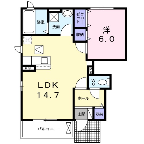 メゾン・ド・ラフィーネB 101号室 間取り
