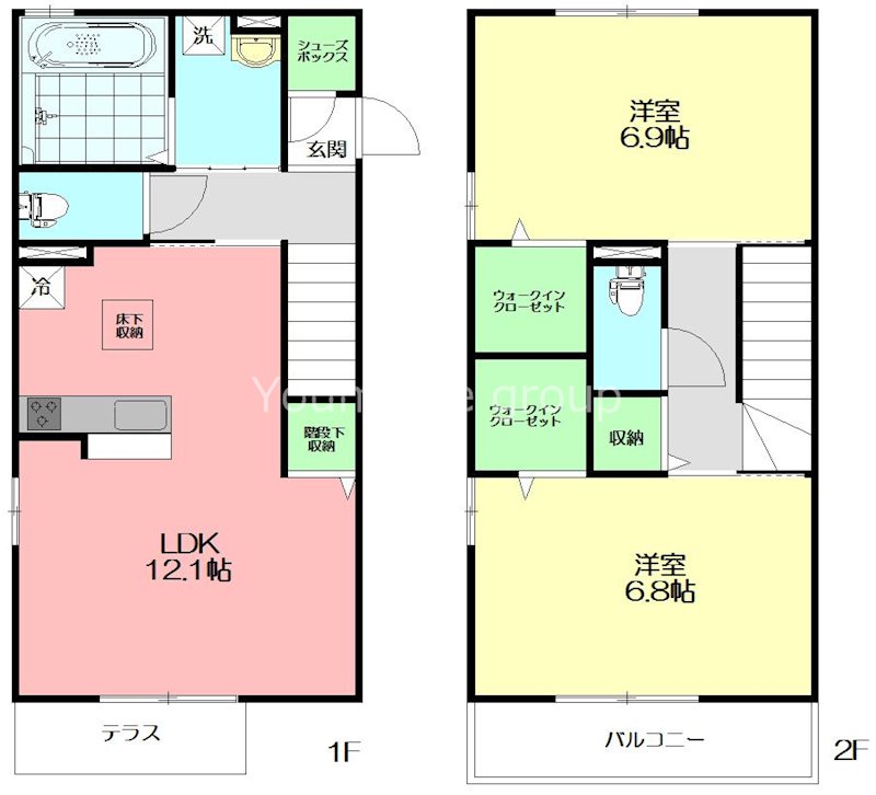 カルム3 102号室 間取り
