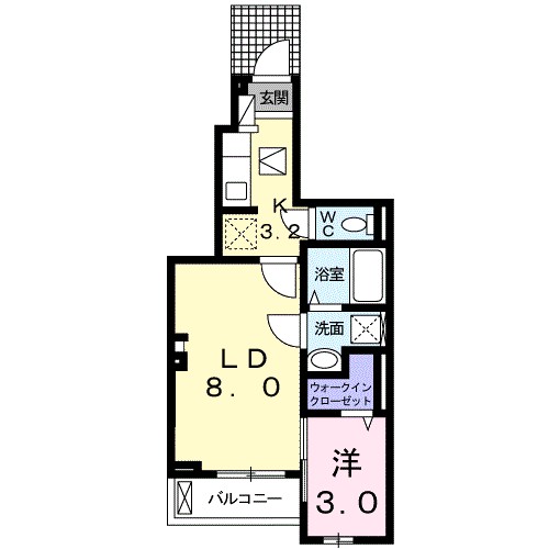 ケルンヒルズ O&M 102号室 間取り