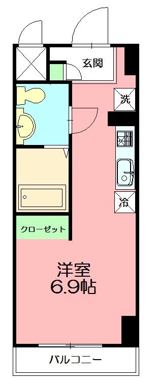 カレッジテラス東海大学前A棟 309号室 間取り