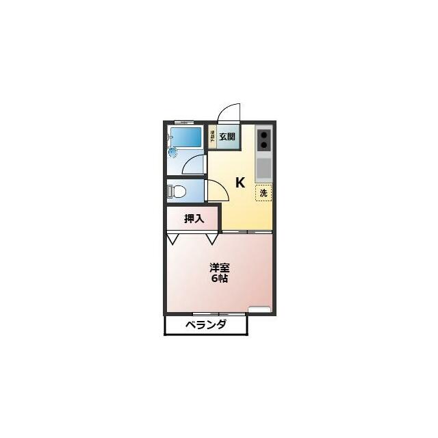 サニーコートⅠ 202号室 間取り