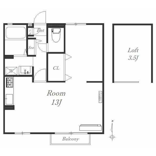 コンフォール関口 202号室 間取り